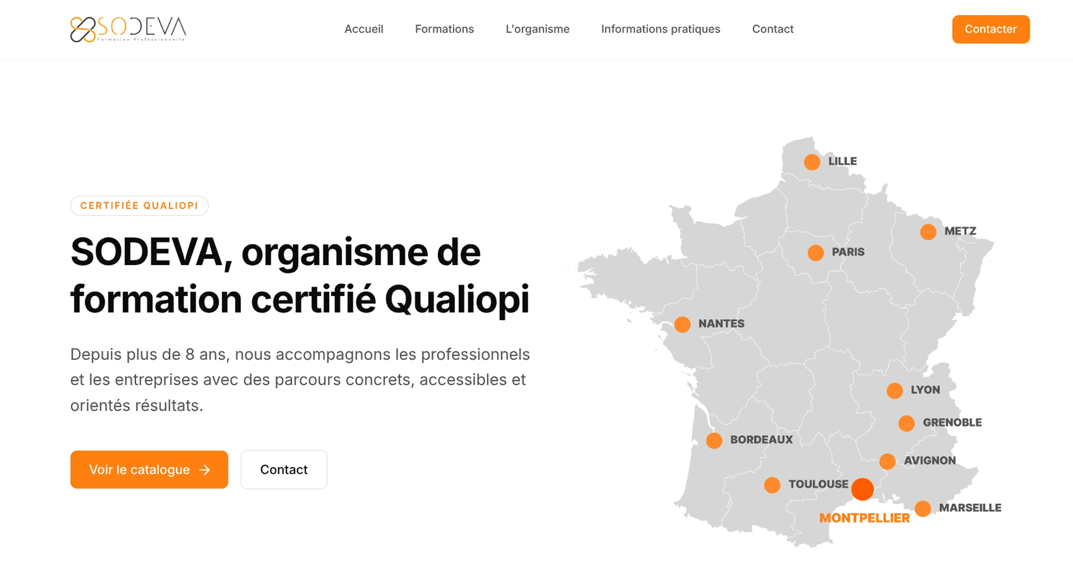 Aperçu du site Sodeva